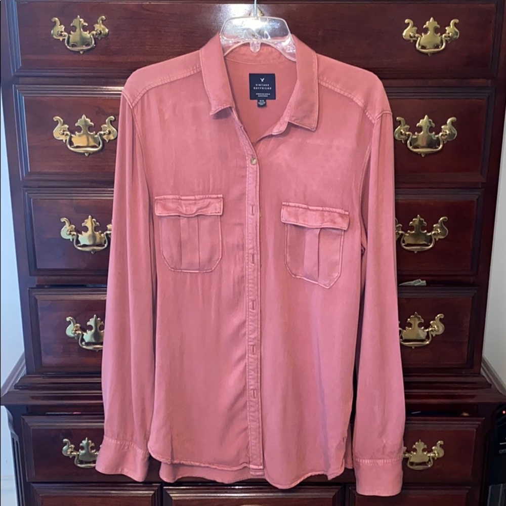 AMERICAN EAGLE vintage boyfriend button down